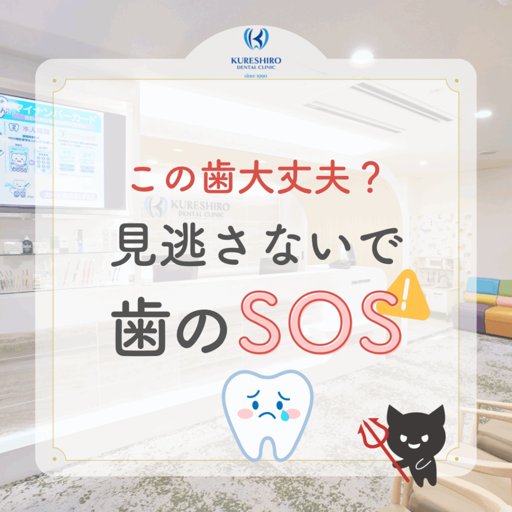この歯大丈夫？見逃さないで歯のSOS