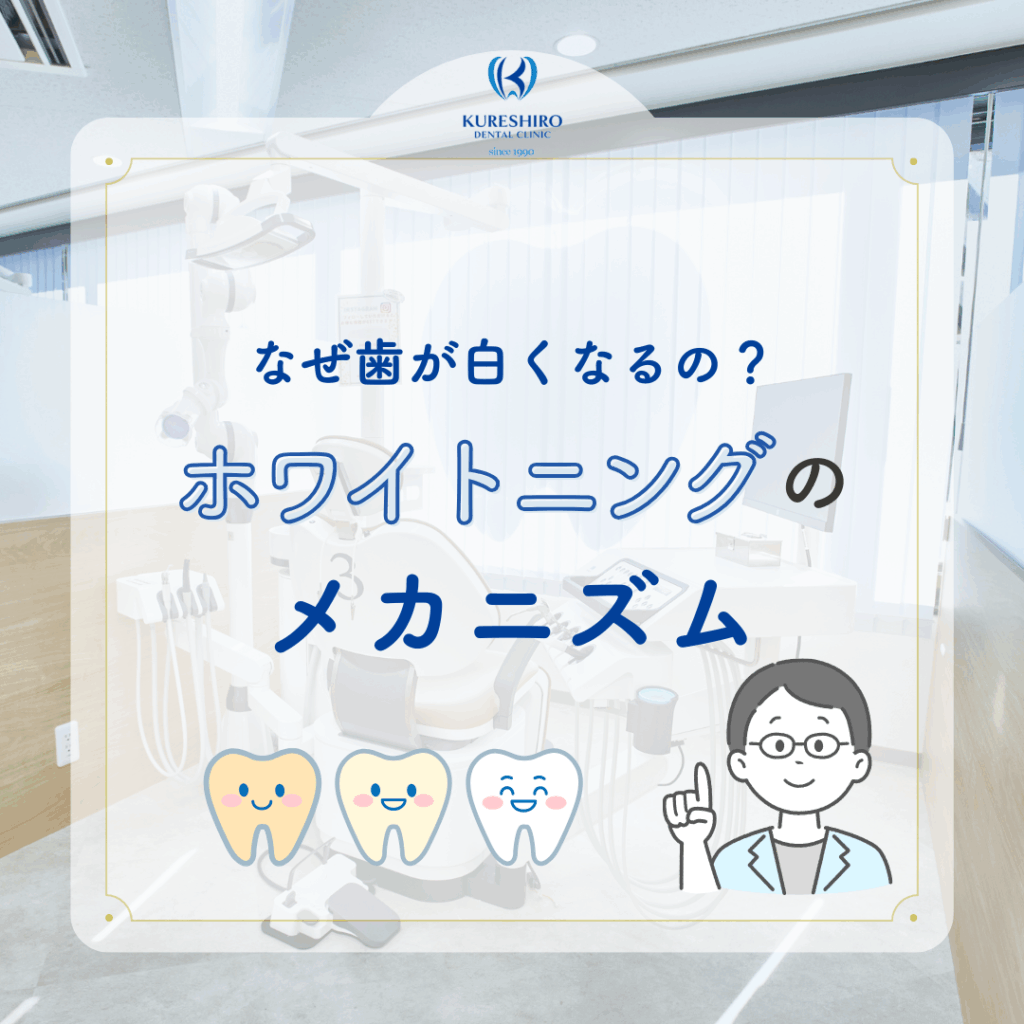 なぜ歯が白くなるの？ホワイトニングのメカニズム